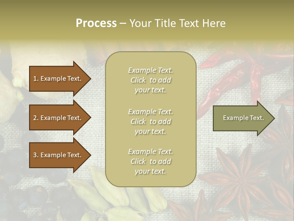Exotic Flax Frame PowerPoint Template