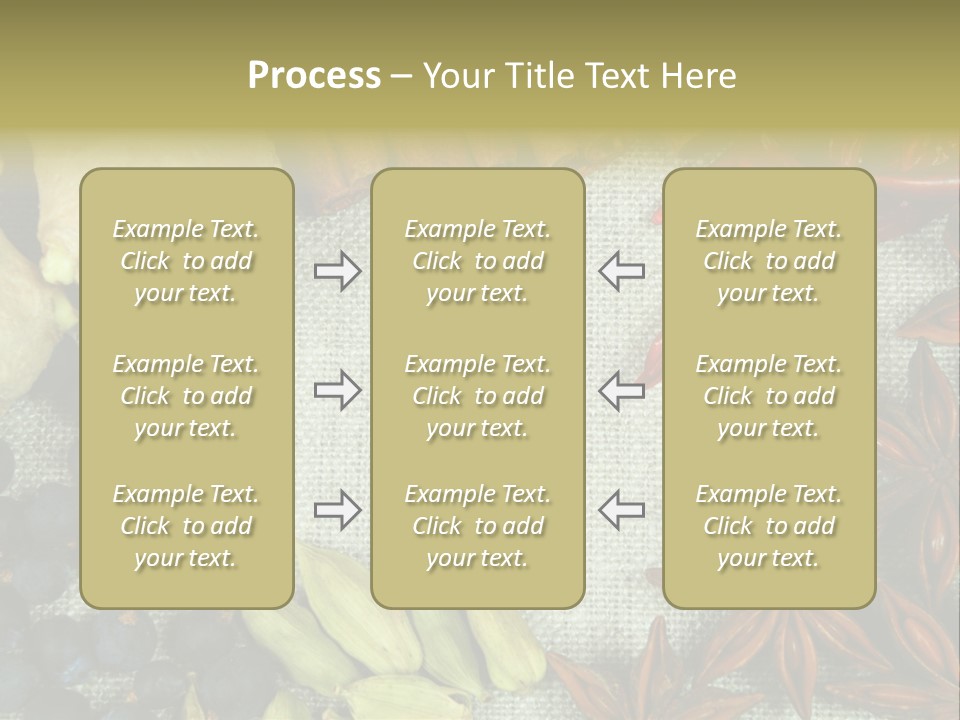 Exotic Flax Frame PowerPoint Template