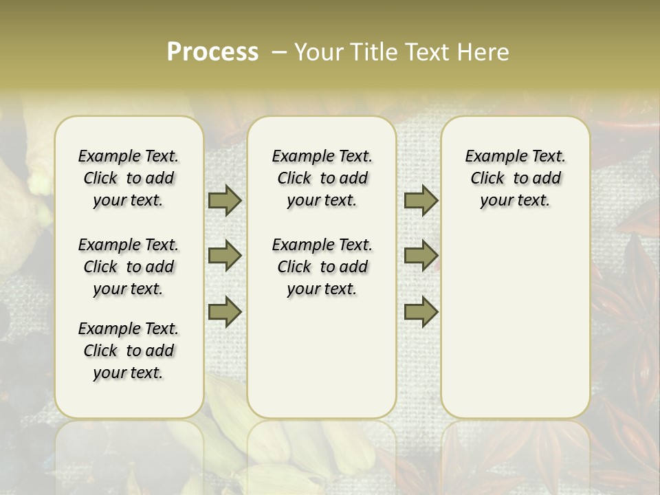 Exotic Flax Frame PowerPoint Template