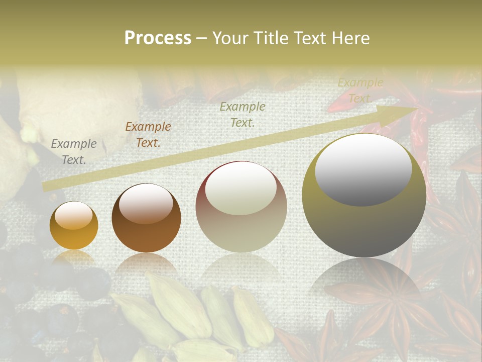 Exotic Flax Frame PowerPoint Template