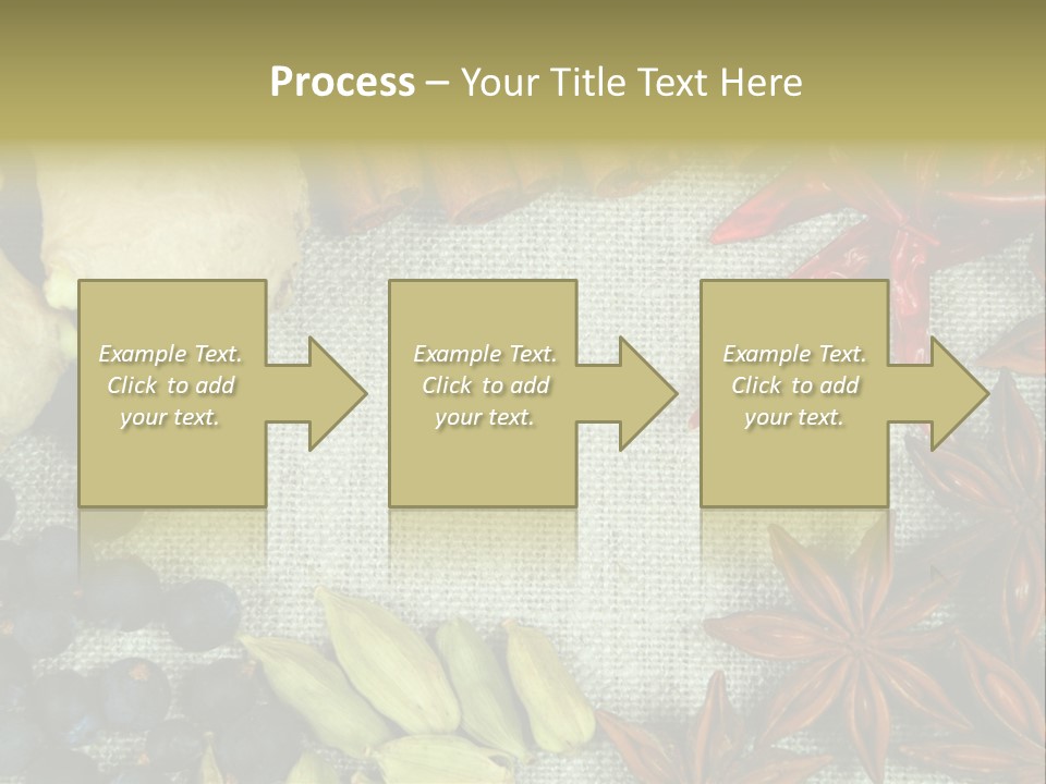 Exotic Flax Frame PowerPoint Template