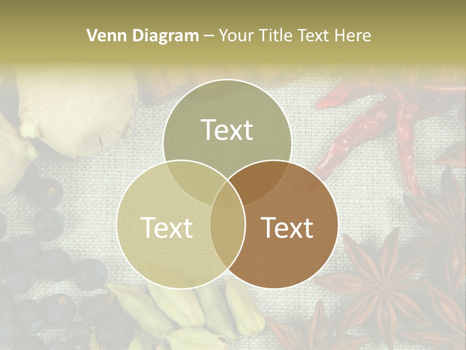 Exotic Flax Frame PowerPoint Template