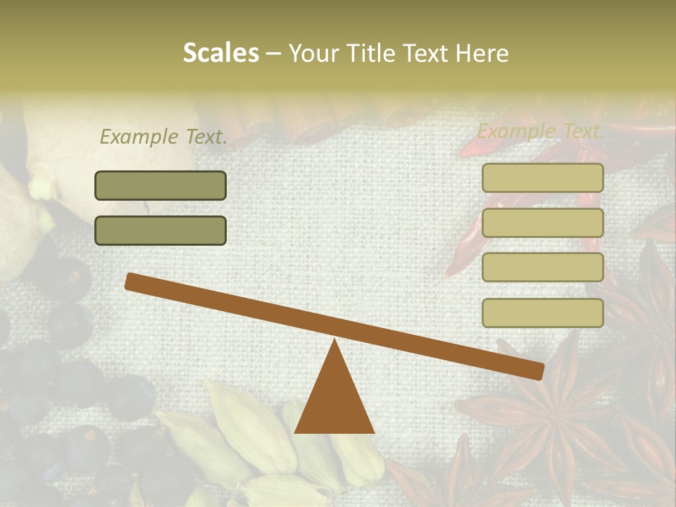 Exotic Flax Frame PowerPoint Template