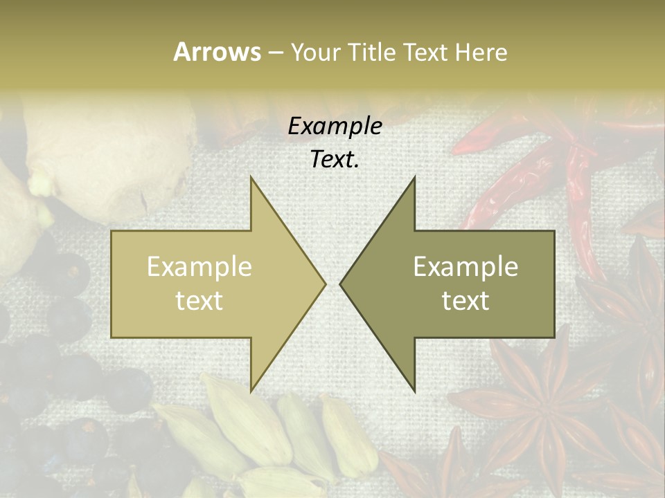Exotic Flax Frame PowerPoint Template