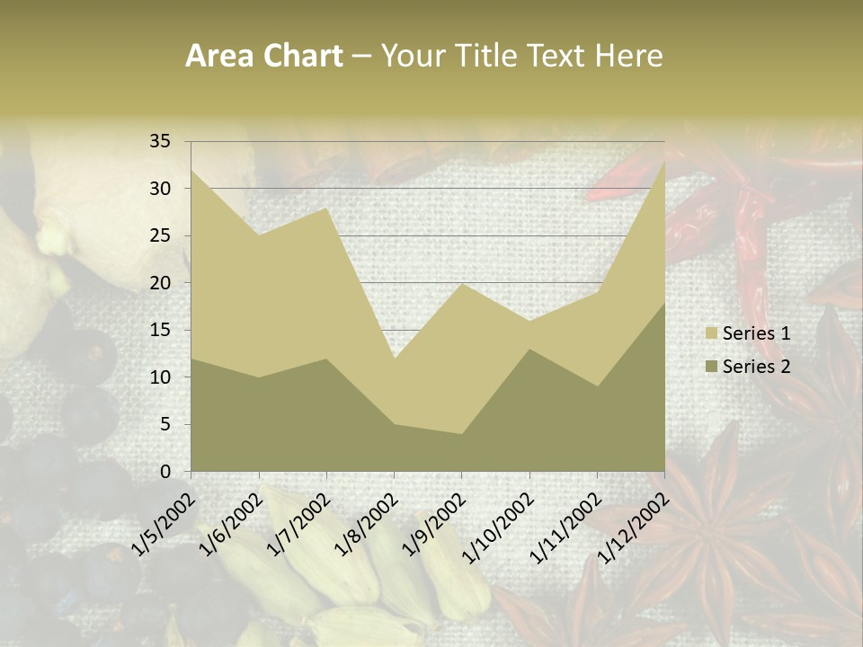 Exotic Flax Frame PowerPoint Template