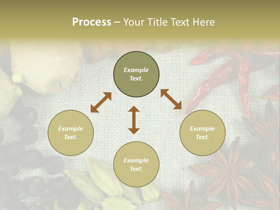 Exotic Flax Frame PowerPoint Template
