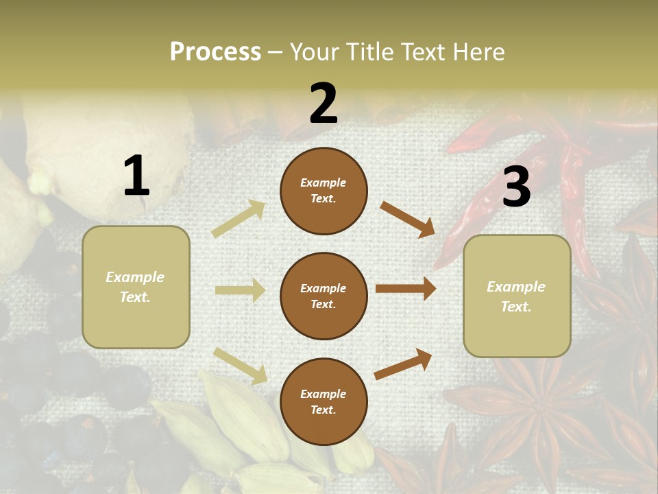 Exotic Flax Frame PowerPoint Template
