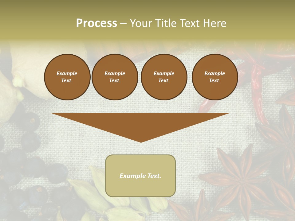 Exotic Flax Frame PowerPoint Template