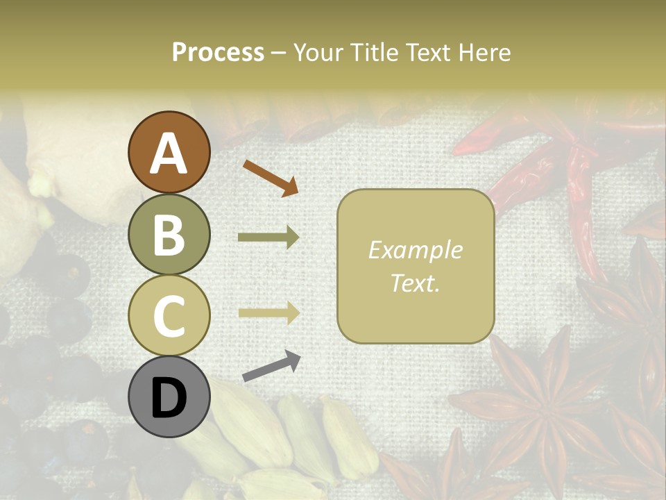 Exotic Flax Frame PowerPoint Template