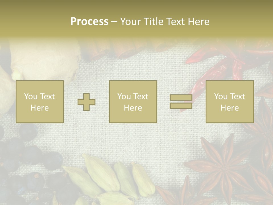Exotic Flax Frame PowerPoint Template