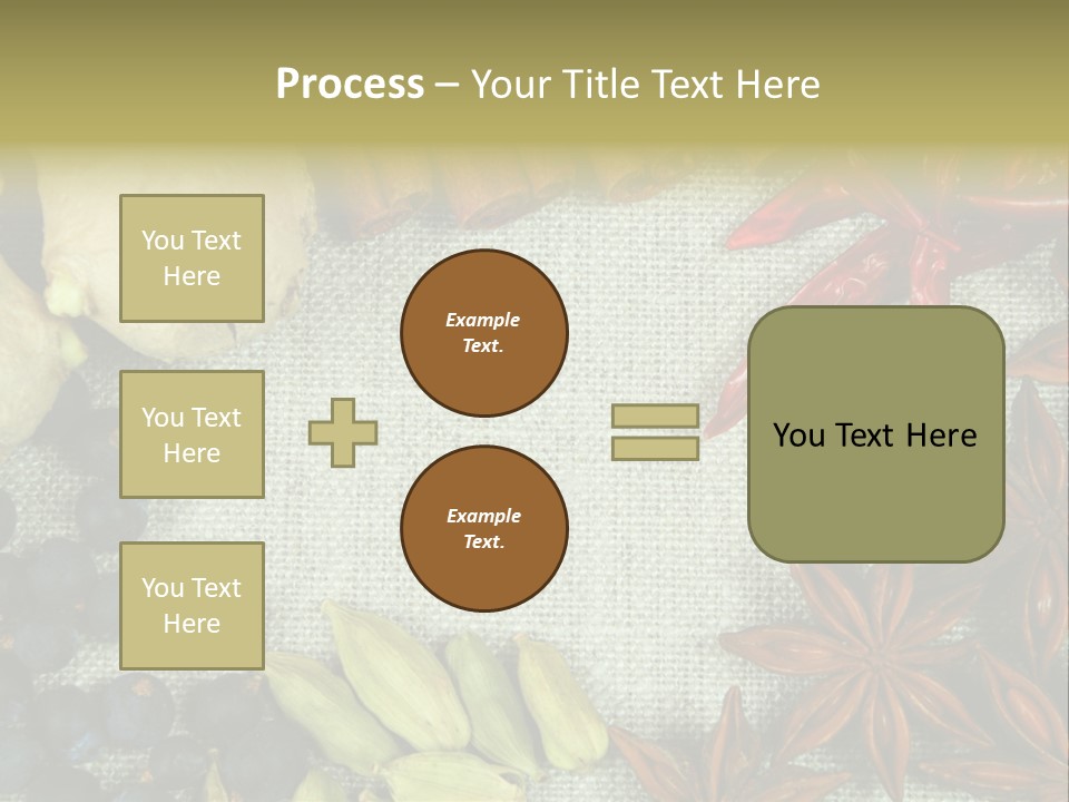 Exotic Flax Frame PowerPoint Template