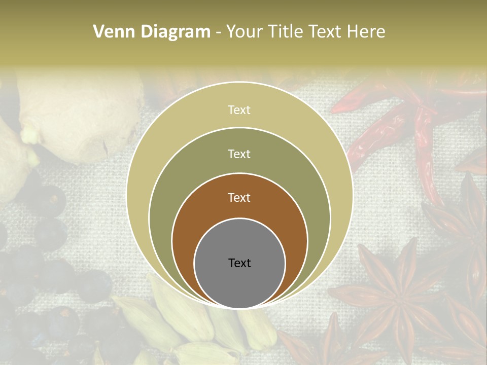 Exotic Flax Frame PowerPoint Template