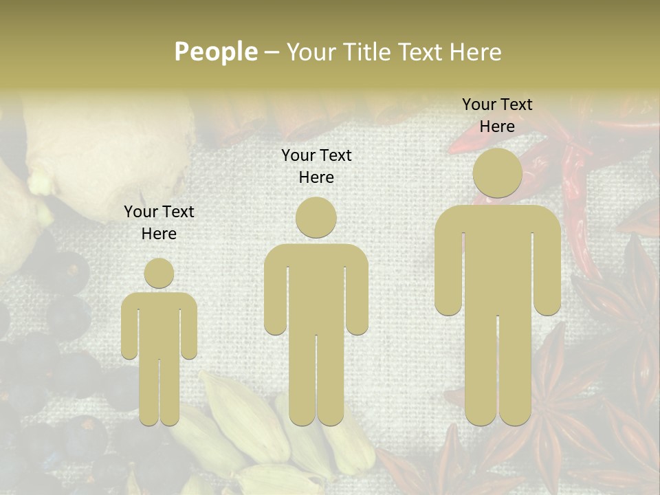 Exotic Flax Frame PowerPoint Template