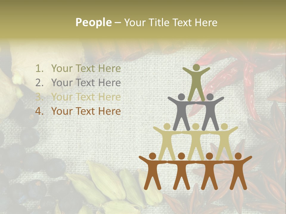 Exotic Flax Frame PowerPoint Template