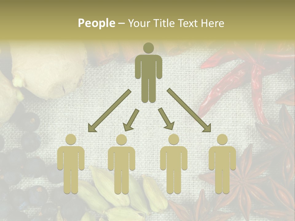 Exotic Flax Frame PowerPoint Template