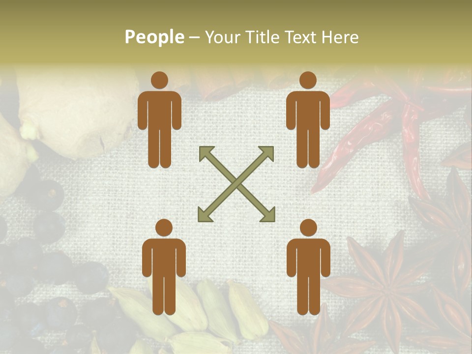 Exotic Flax Frame PowerPoint Template