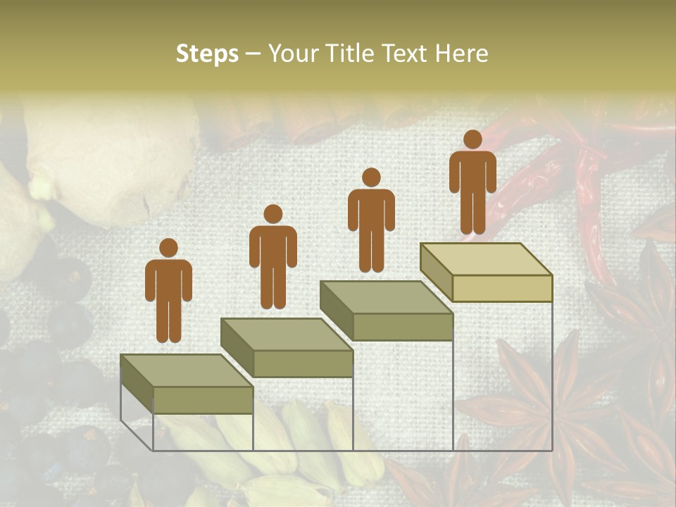 Exotic Flax Frame PowerPoint Template