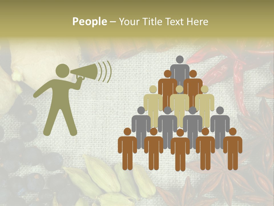 Exotic Flax Frame PowerPoint Template