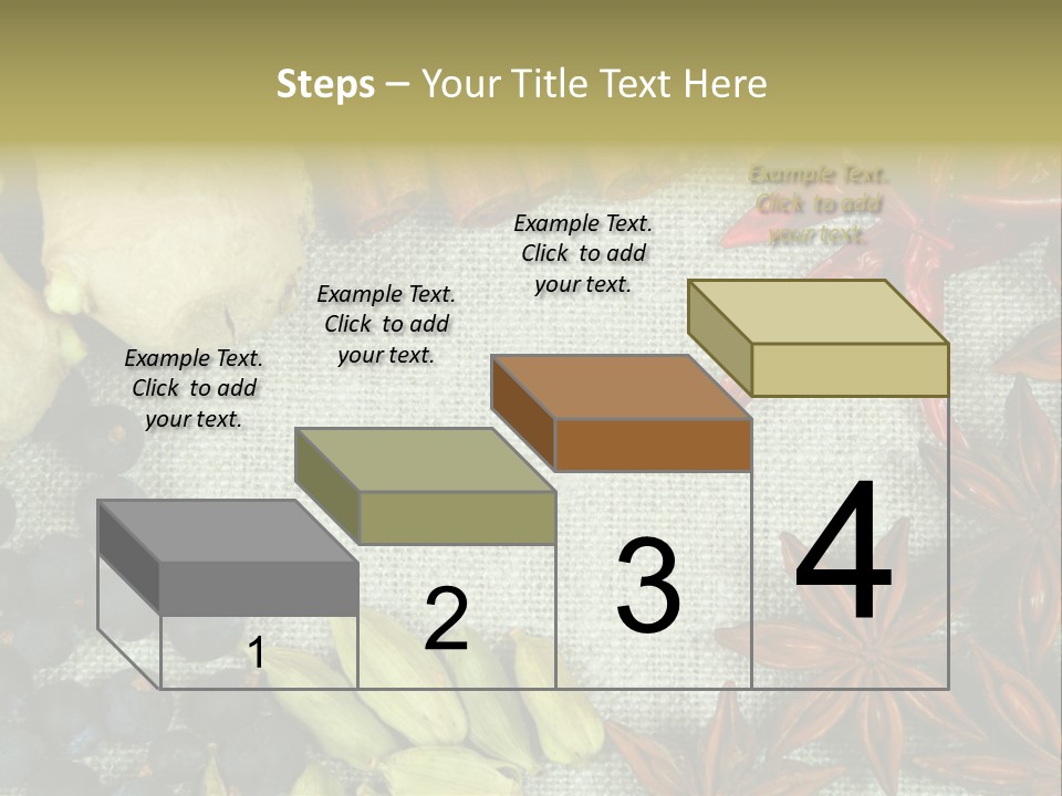 Exotic Flax Frame PowerPoint Template