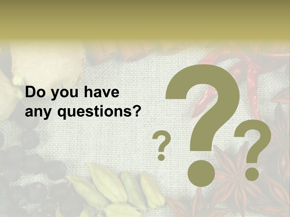 Exotic Flax Frame PowerPoint Template