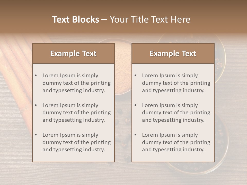 Dry Wood Spicy PowerPoint Template