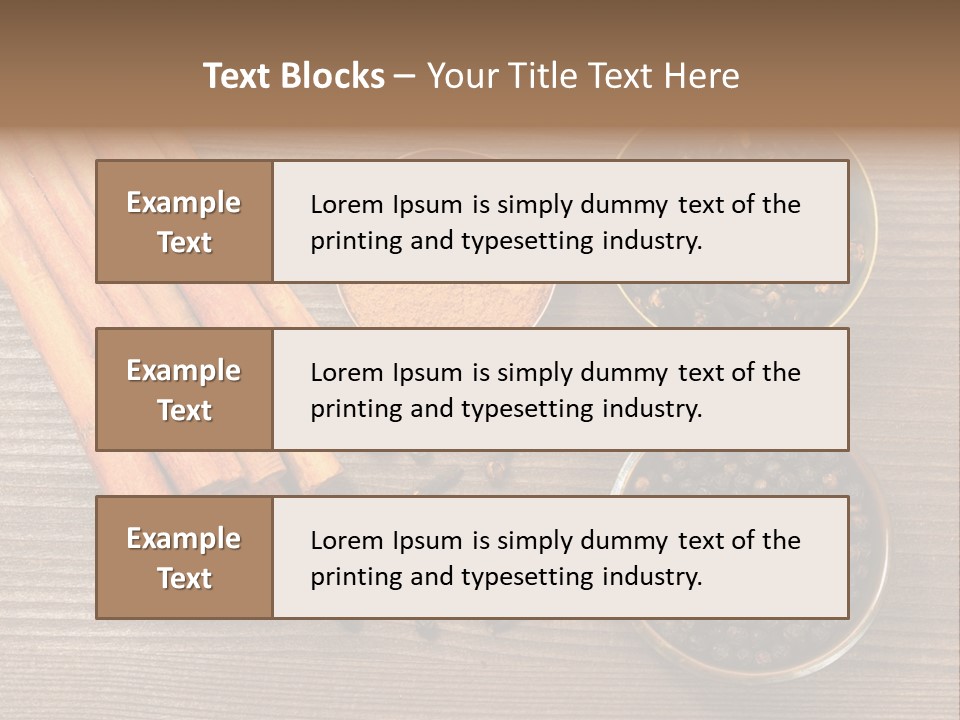 Dry Wood Spicy PowerPoint Template