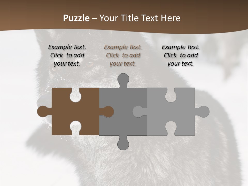 Cold Mammal Head PowerPoint Template