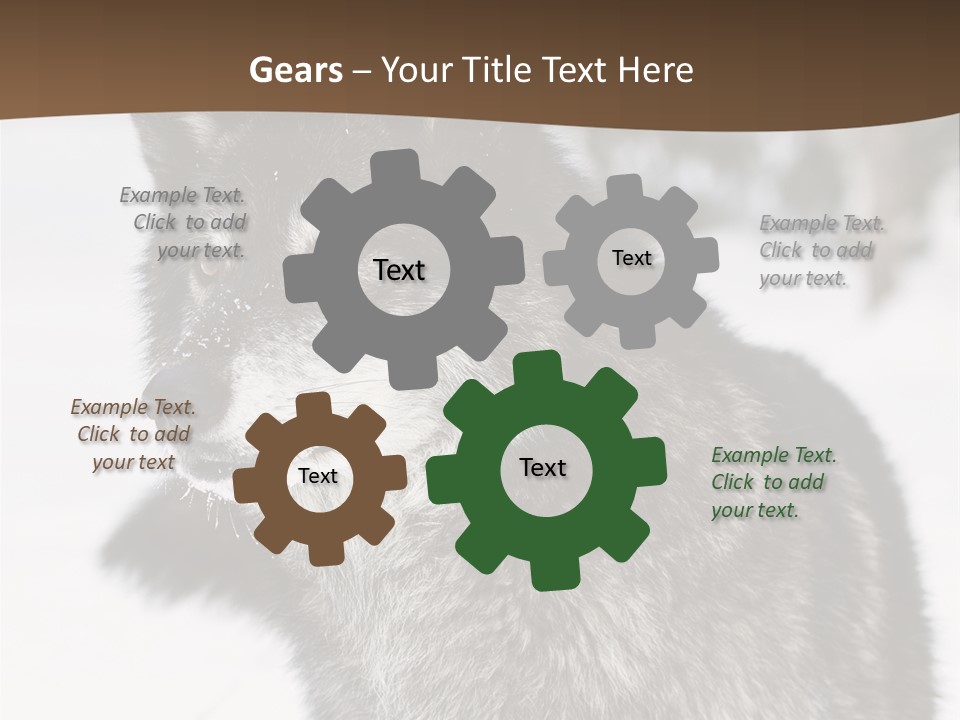 Cold Mammal Head PowerPoint Template