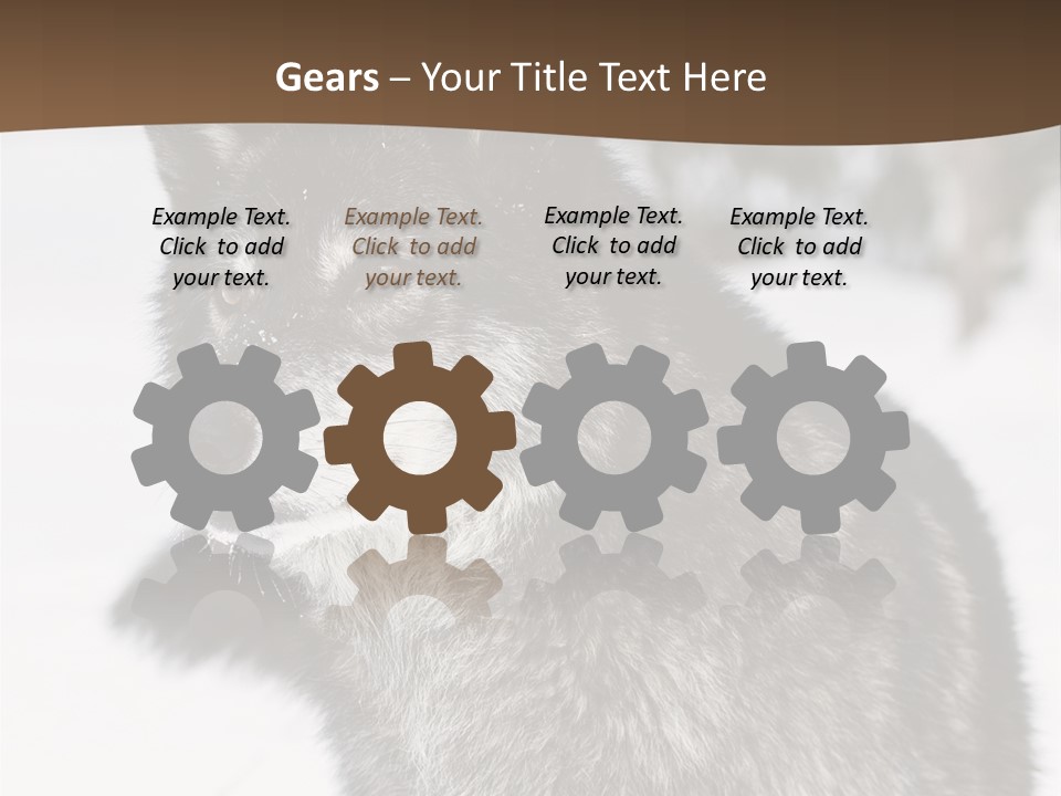 Cold Mammal Head PowerPoint Template