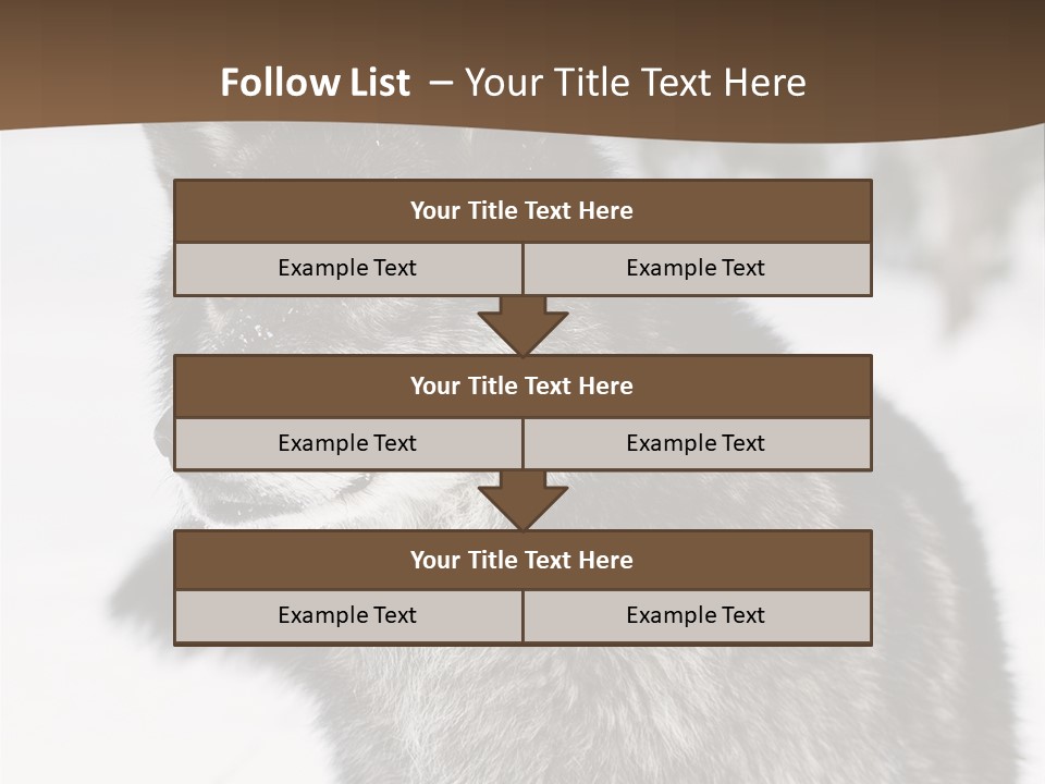 Cold Mammal Head PowerPoint Template