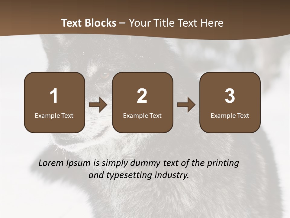 Cold Mammal Head PowerPoint Template
