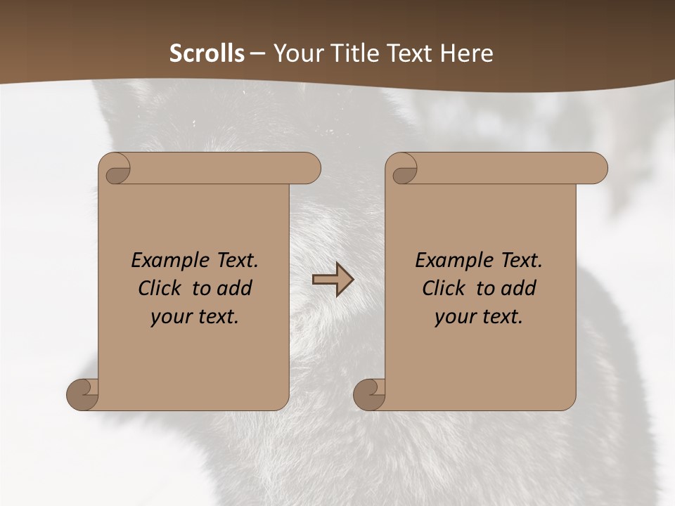 Cold Mammal Head PowerPoint Template