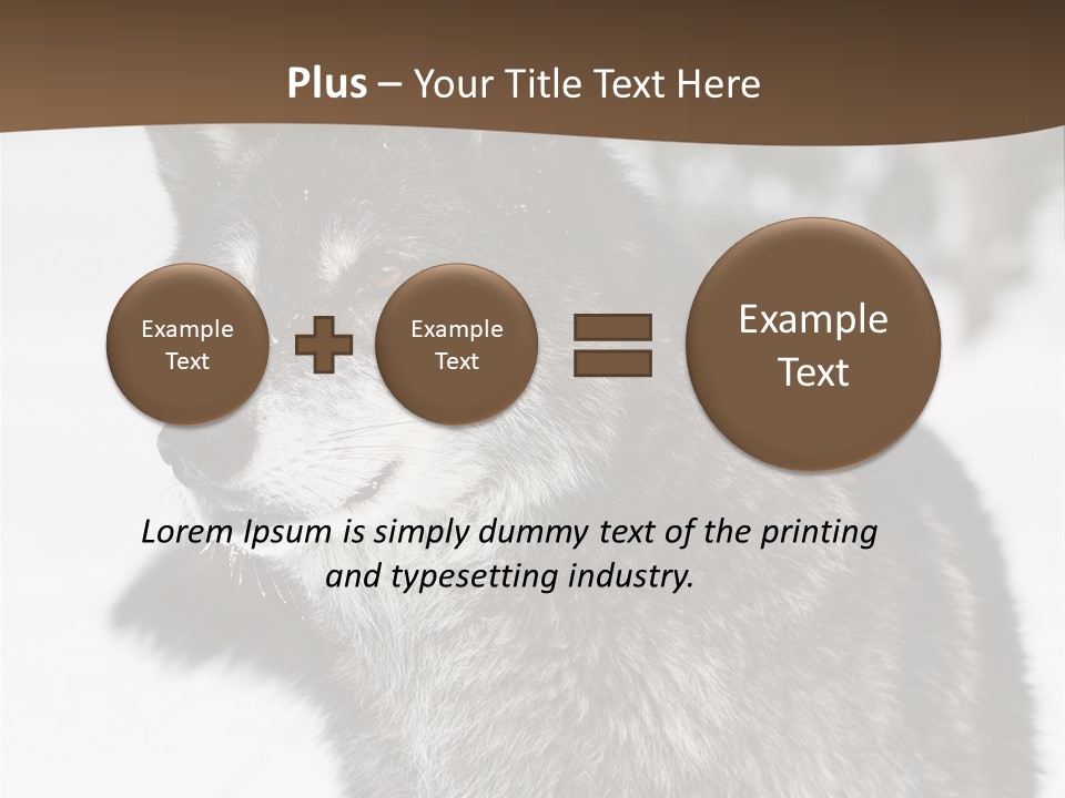 Cold Mammal Head PowerPoint Template