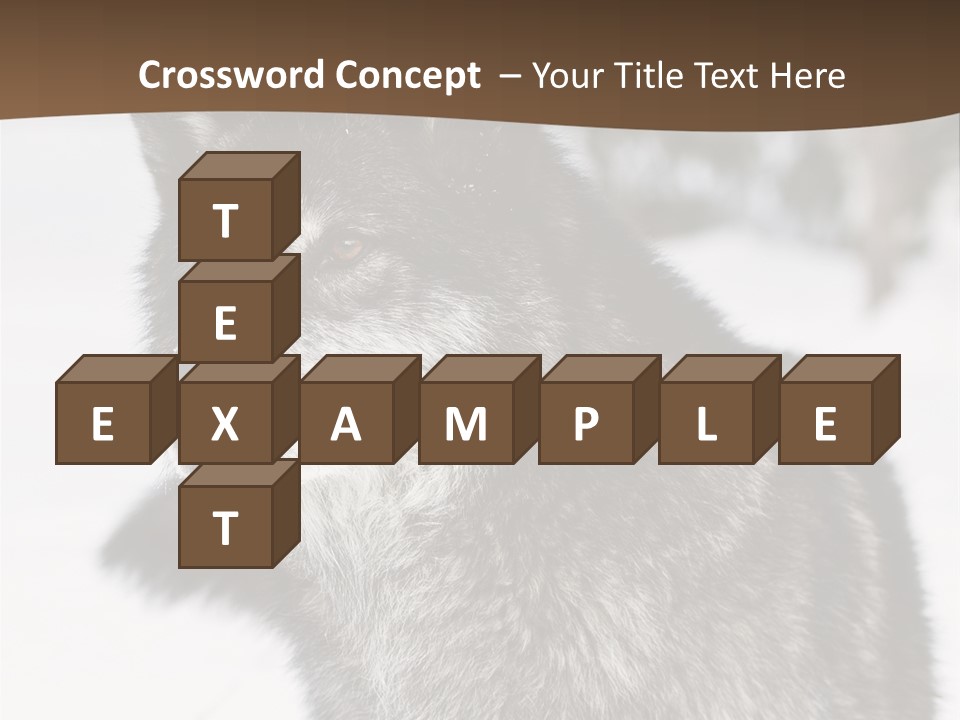 Cold Mammal Head PowerPoint Template