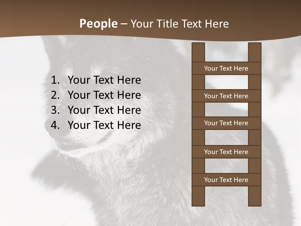 Cold Mammal Head PowerPoint Template