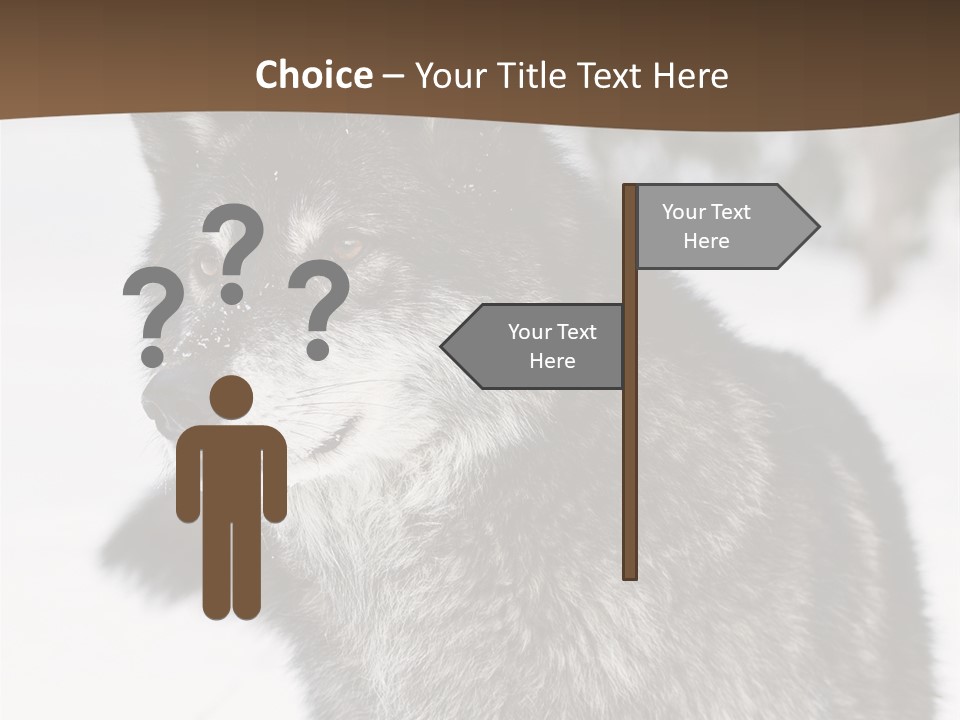 Cold Mammal Head PowerPoint Template