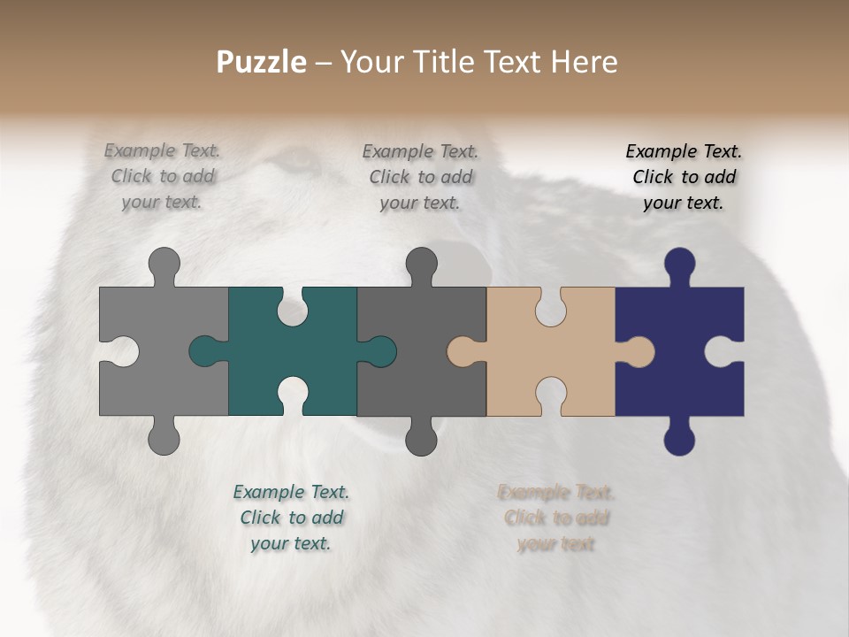 Canis Snow Wildlife PowerPoint Template