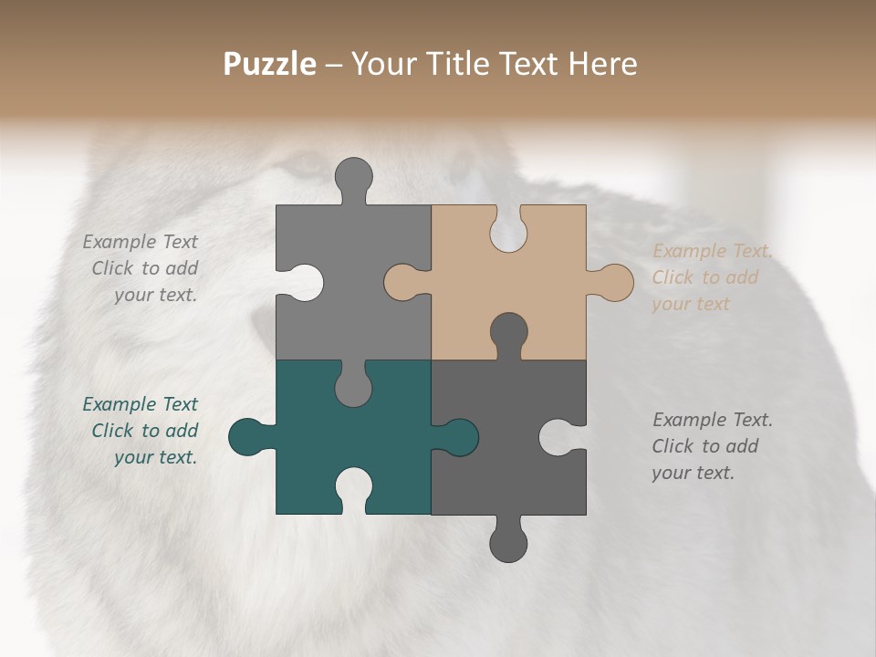 Canis Snow Wildlife PowerPoint Template