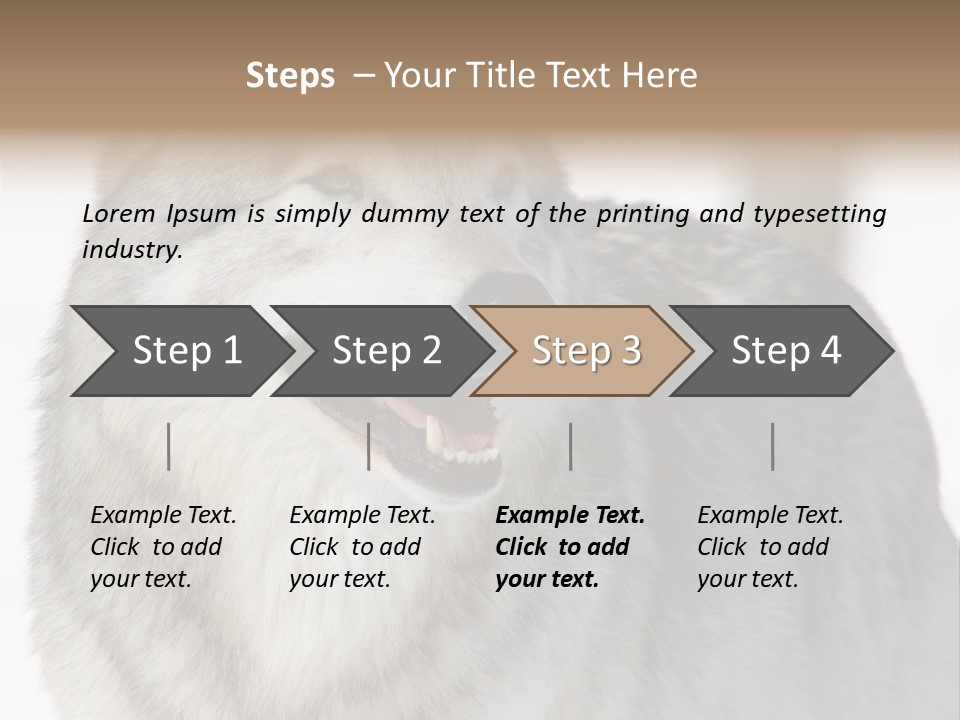 Canis Snow Wildlife PowerPoint Template