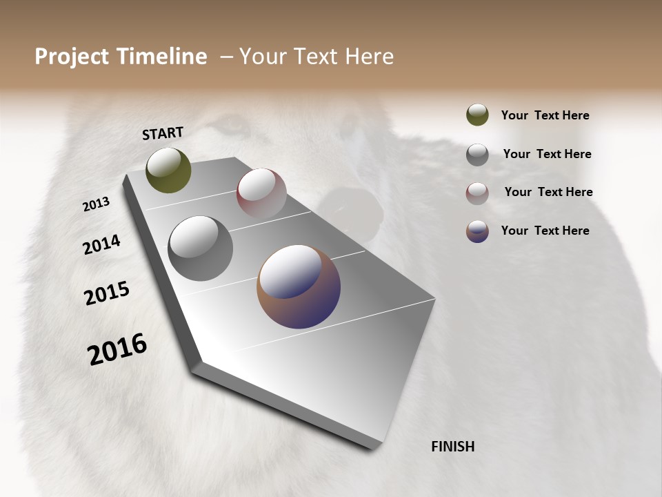 Canis Snow Wildlife PowerPoint Template