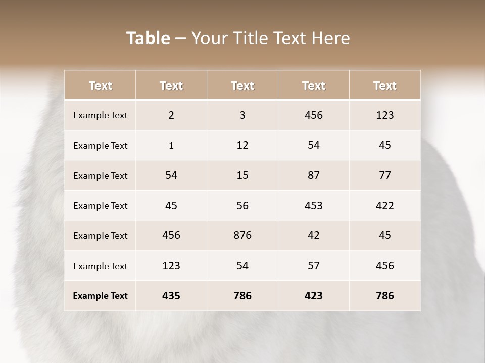Canis Snow Wildlife PowerPoint Template