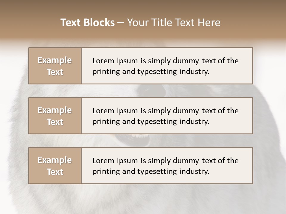 Canis Snow Wildlife PowerPoint Template