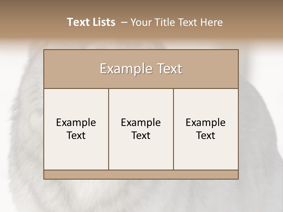 Canis Snow Wildlife PowerPoint Template
