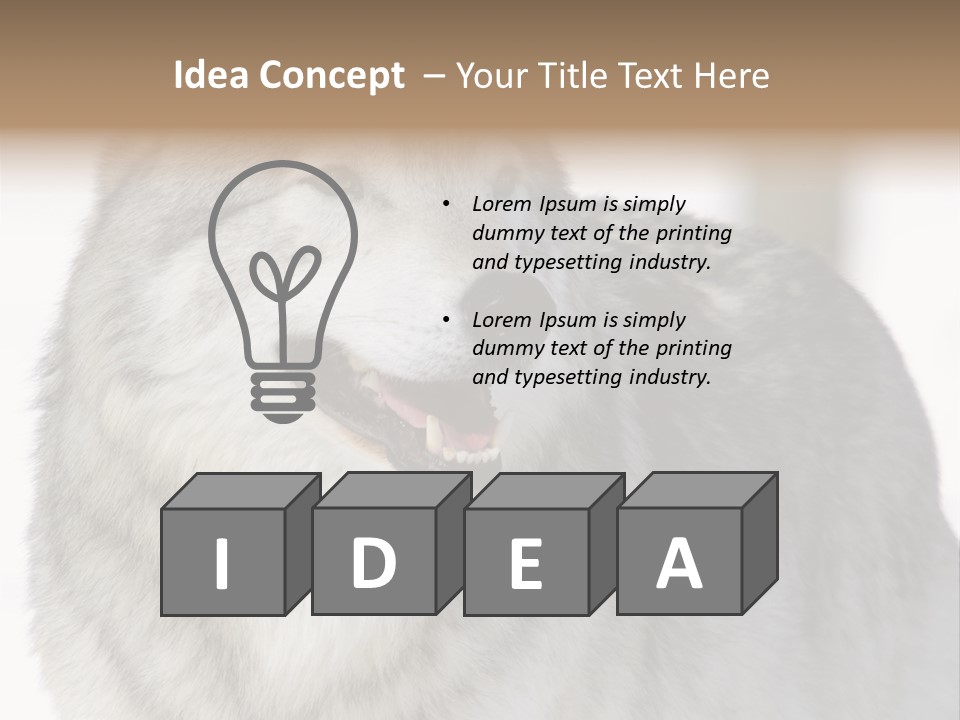 Canis Snow Wildlife PowerPoint Template