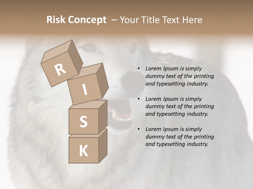 Canis Snow Wildlife PowerPoint Template