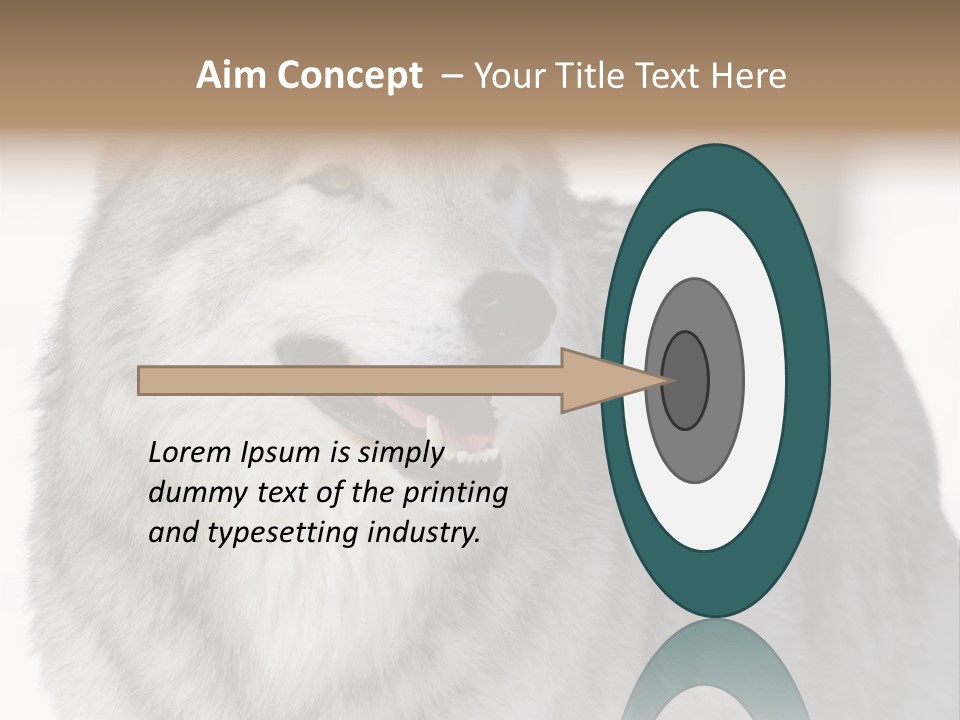 Canis Snow Wildlife PowerPoint Template