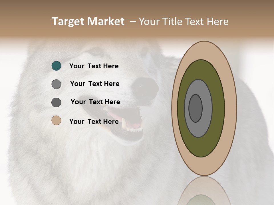 Canis Snow Wildlife PowerPoint Template
