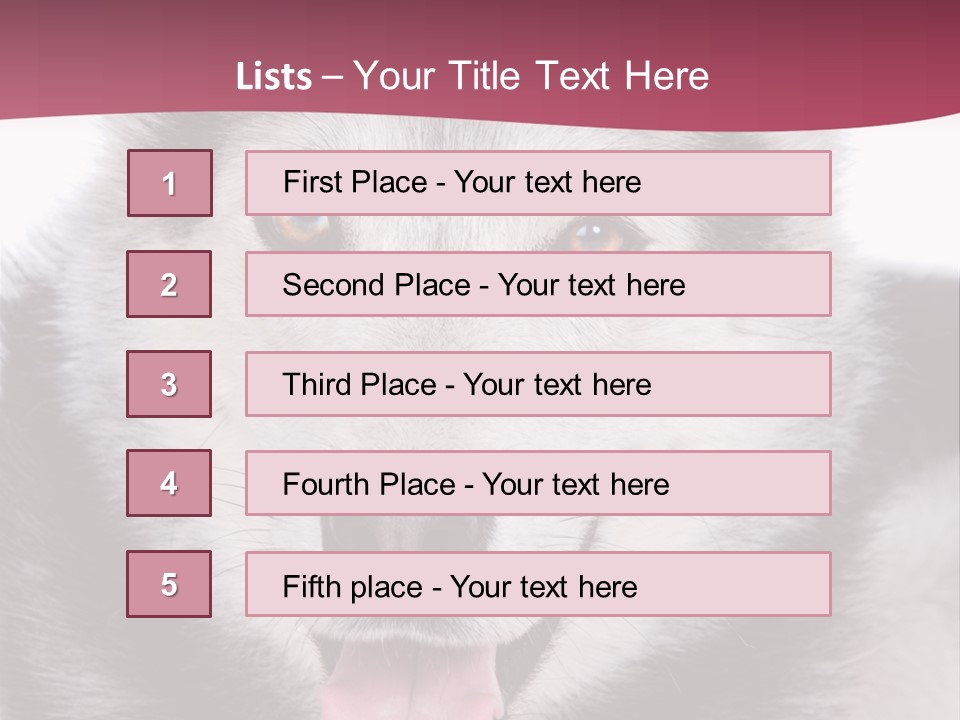 Coat Fear Puppy PowerPoint Template