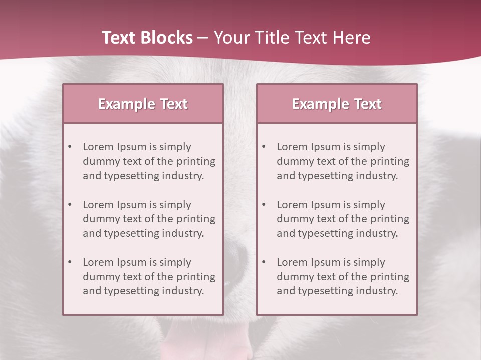 Coat Fear Puppy PowerPoint Template