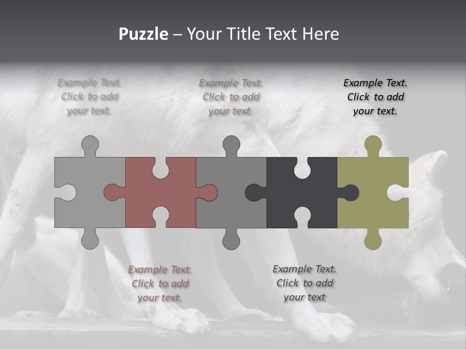 Wolfskind Fell Raubtier PowerPoint Template